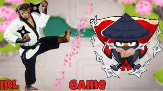 BTD6 Ninja Monkey In Real Life (Bloons TD 6 Meme)