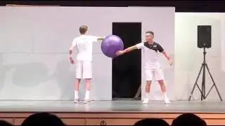 Yoga ball talent show