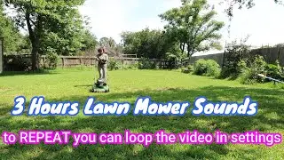 3 Hrs LAWN MOWER SOUNDS ASMR For Sleeping, Study & Relax 👉Better Quality Sounds | Zen Relax ASMR