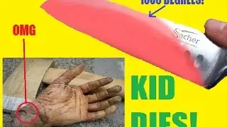 EXPERIMENT Glowing 1000 degree KNIFE VS HUMAN HAND! (GONE WRONG - KID DIES!)