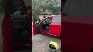 It started raining while I was washing the car. #car #autodetailing