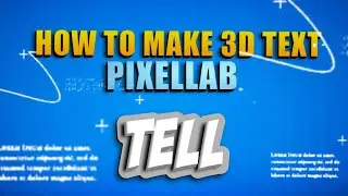 How to make 3D text in pixellab ||@TotalGaming093@Mythpat @DesiGamers_