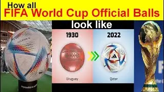 How FIFA World Cup Balls Look Like || All FIIFA World Cup Balls || FIFA World Cup