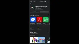 How to install the digital signage player on an Android phone?