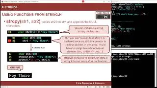 10.2 - Using String Functions from string.h and stdlib.h in C