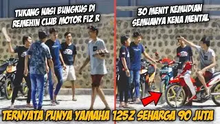 BOS MUDA NYAMAR JADI TUKANG NASI BUNGKUS DI HINA CLUB MOTOR ⁉️ PADAHAL PUNYA YAMAHA 125Z & RELAXA