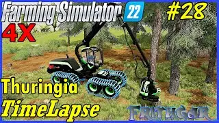 FS22 Timelapse, Thuringia 4x #28: Tree Harvesting!