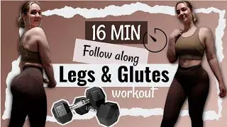 BEGINNER FRIENDLY FOLLOW ALONG LEGS & GLUTES WORKOUT | Dumbbells Only Workout