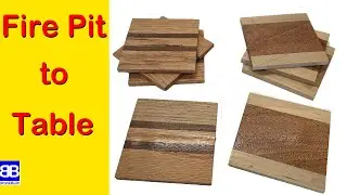 Make coasters from scrap wood