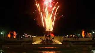 University of Texas at Austin 2010 Commencement with Fireworks- TimeLapse