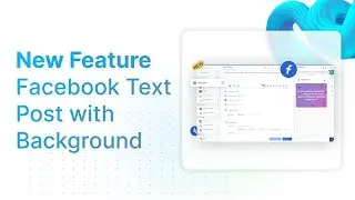 New feature: Facebook text post with background!