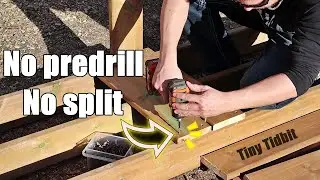 Stop splitting the ends of boards, no predrill, tidbit