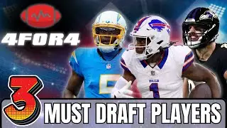 3 MUST Draft Players from 4for4's John Paulsen | Fantasy Football 2024