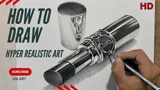 How To draw Hyper realistic Art | Hyper realistic drawing full Real-time Tutorial | VN Art