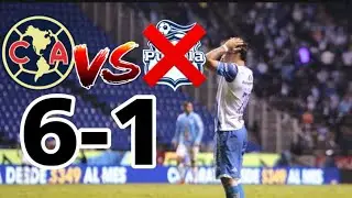 América aplasta 6-1 al Puebla| Goles, Resumen y más.