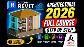 Revit Architecture Advanced Course 2026 in One Video (Part 1A)🔥 Full Project (Planning to Rendering)