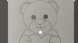 Как нарисовать плющего мишку. 