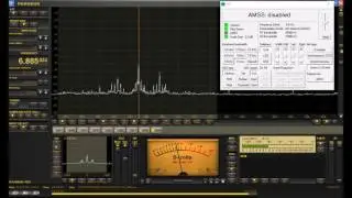 6885 kHz X-FM Shortwave C-QUAM AM Stereo Pirate on Perseus SDR