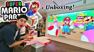 Playing Super Mario Party (Switch) on a 15ft Screen at the Nintendo Store!! [LAUNCH DAY!]