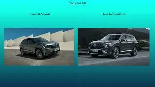 2023 Renault Austral vs 2021 Hyundai Santa Fe - Technical Data Comparison