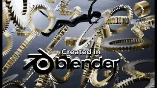 Clock gears 3D Made using blender 3.4