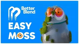 How to make moss like Stupid Giant in Blender?  Tutorial, photorealistic moss free assets and addons