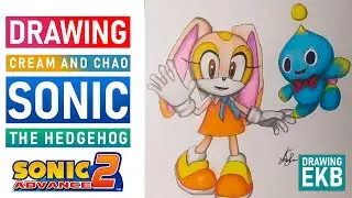 Как Нарисовать - Крольчиха Крим и Чао | How To Draw - Cream and Chao - Sonic the Hedgehog
