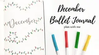 December Bullet Journal 2019 | Christmas Lights Theme