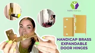 Mars Wellness Expanding Door Hinges - Handicap Brass Expandable Door Hinges