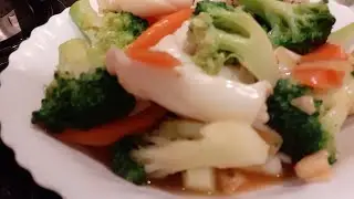 Stir Fry broccoli and Squid | Simple Cooking