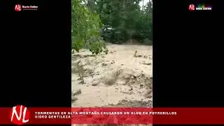Tormentas en alta montaña provocaron un alud en Potrerillos.