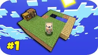 НУБИК МАКСИМКА ВЫЖИВАНИЕ НА ОСТРОВЕ МАЙНКРАФТ - СКАЙБЛОК #1 / 100% ТРОЛЛИНГ MINECRAFT