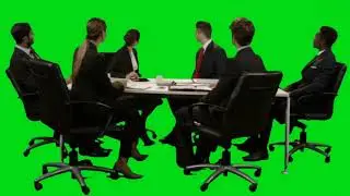 Meeting On The Screen (Green Screen)