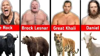 WWE Wrestlers Who Look Alike Animals || Undertaker, John Cena