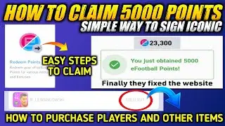 How To Claim 5000 eFOOTBALL Points In Pes 2021 Mobile || Problem Solved || Pes 2021