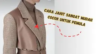 Cara Paling Mudah Jahit Kerah REVER