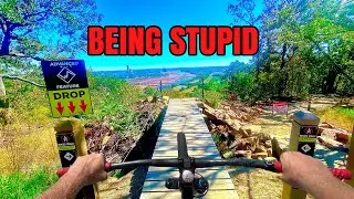MTB trails on my DIRT JUMPER???   (SKETCHY)