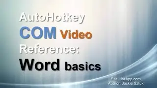 Basic Word Code Example Autohotkey