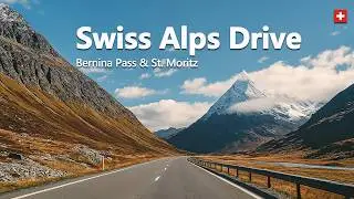 Autumn in the Swiss Alps | Scenic Drives on Bernina Pass, Engadin Valley & St. Moritz