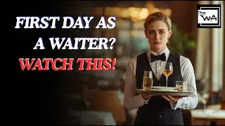 New waitress/waiter training! F&B Service for beginners! First day as a waitress. Food and Beverage!
