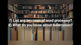 Class 11 Computer Science Chapter 8 Important Questions