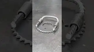 Homemade door latch idea from used sprocket 
