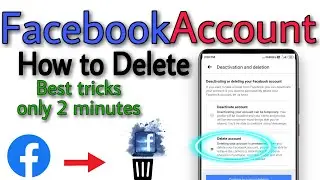 How to Delete Facebook Account || The amit pandit