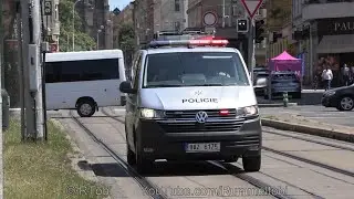 Prague Police MVA/ traffic van responding | Praha Policie ČR VW T6 [CZ | 29.5.2023]