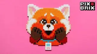 Turning Red Pixel Art - Pix Brix Instructions