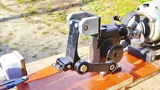 Homemade machine for grinding knife blades