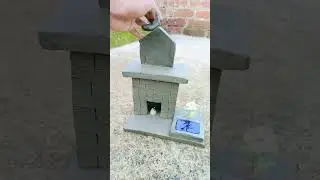 Clay House 🔥 How To Make A Mini Satisfying House #shorts