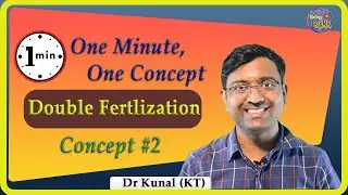 Double Fertilization in One Minute #Shorts I NEET I Dr Kunal Tatte (KT)