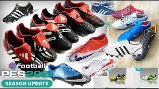 PES 2021 - DOWNLOAD RETRO BOOTS v2.0 +  FIX PREVIEW BOOTS ISSUE