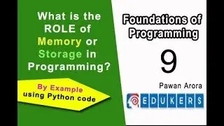 Role of Memory and Storage in Programming by example using Python Code